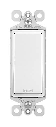 Legrand radiant 15 Amp Rocker Wall Switch, Decorator Light Switches, White, 3-Way, TM873WCC10