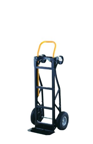 Harper Trucks 700 lb Capacity Glass Filled Nylon Convertible Hand Truck and Dolly with 10' Pneumatic Wheels