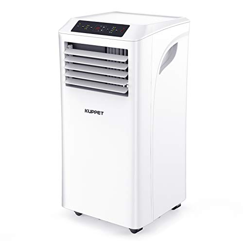 KUPPET Portable Air Conditioner 10000BTU Cooling Fan, Dehumidifying, Energy Efficient for Rooms Up to 250 Sq. Ft, Sleeping Mode, Water Full Indication