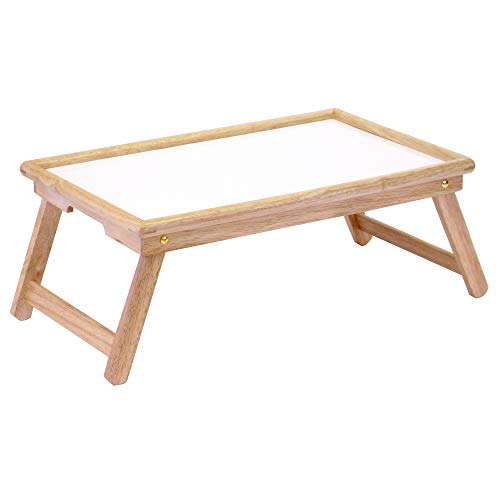 Winsome Wood Stockton Bed Tray, Natural/wht