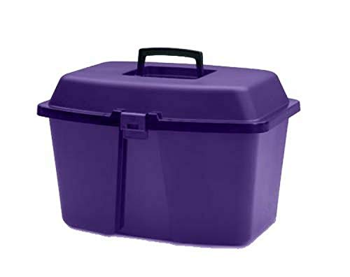 Horsemen's Pride Small Ascot Box for Horse Supplies, Purple