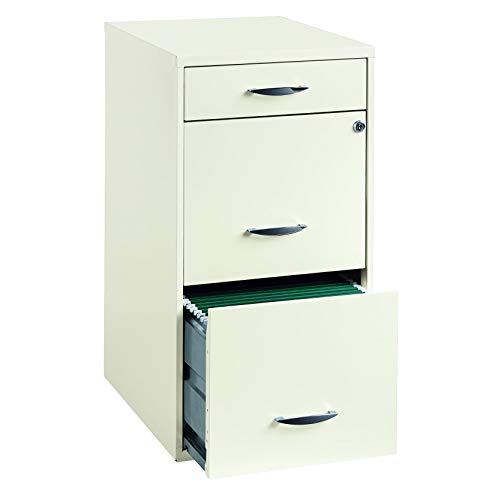 Hirsh Industries 18' Deep 3 Drawer Steel File Cabinet in White