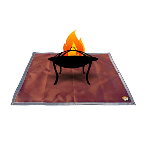 Ember Mat | 67' x 60' | Fire Pit Mat | Grill Mat | Protect Your Deck, Patio, Lawn or Campsite from Popping Embers