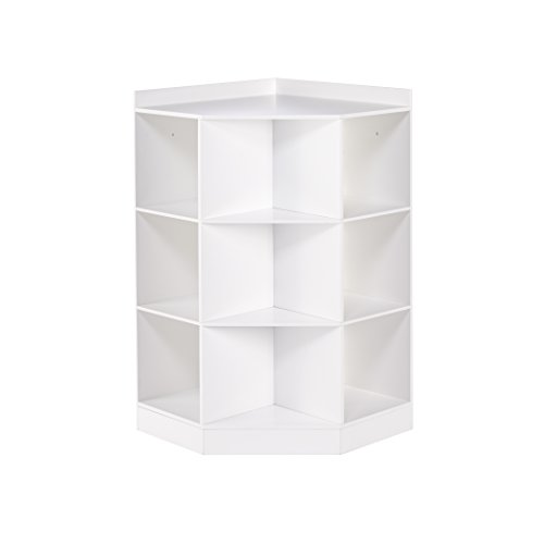 RiverRidge 02-144 6-Cubby, 3-Shelf Kids Corner Cabinet, White