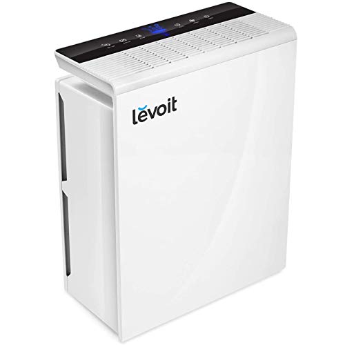 LEVOIT Smart Wi-Fi Air Purifier for Home Large Room with H13 True HEPA Filter Smoke Eater and Odor Eliminator, Cleaners for Allergies and Pets Mold Pollen Dust,Energy Star,Works with Alexa, White