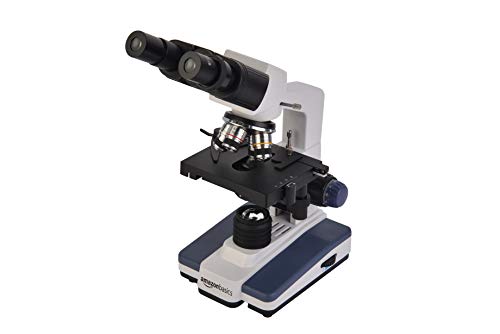 AmazonBasics Siedentopf Binocular Compound Microscope, 40X-2500X Magnification