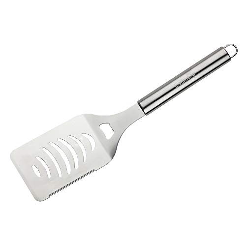 Estimare Grill Spatula with Bottle Opener - Heavy Duty Stainless Steel - Large Metal Grilling Turner for Burgers Steak