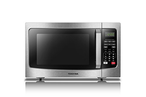 Toshiba EM131A5C-SS Microwave Oven with Smart Sensor, Easy Clean Interior, ECO Mode and Sound On/Off, 1.2 Cu.ft, Stainless Steel