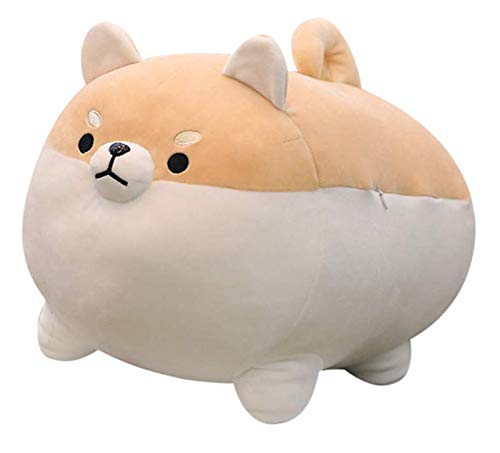 Stuffed Animal Shiba Inu Plush Toy Anime Corgi Kawaii Plush Soft Pillow Doll Dog, Plush Toy Gifts for Girl Boy (Brown, 15.7')