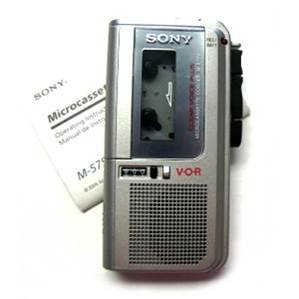 Sony M-570V MicroCassette Recorder Newly Refurbished (Similar to Sony M-470V Except More Features)
