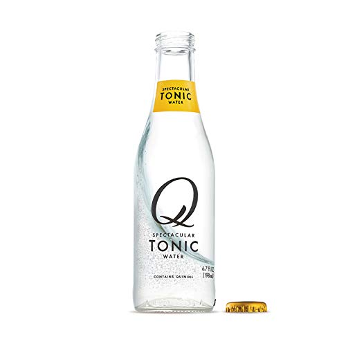Q Tonic Water, Premium Tonic Water: Real Ingredients & Less Sweet , 6.7 Fl oz, 24 Bottles (Only 40 Calories per Bottle)