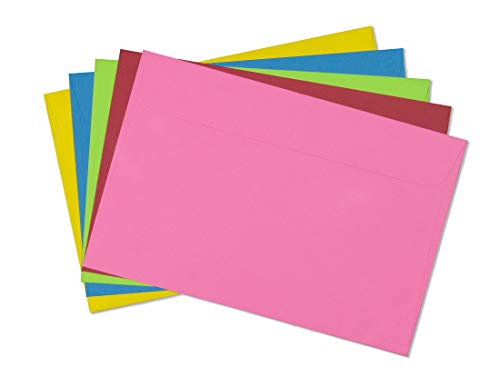 6X9 Envelope Color Blank Open Side-Greeting Card Invitation Envelopes-25 Pack (Mixed Pack)