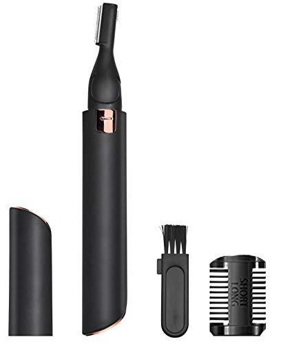 Eyebrow Trimmer, Facial Razors for Women, Painless Instant Hair Removal, Great for Eyebrows, Face Hair, Bikini Lines,Battery Operated