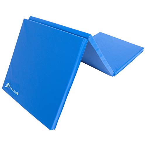 ProsourceFit Tri-Fold Folding Exercise Mat - Blue