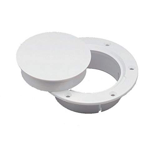 Nicro N10863DW 3' Deck Plate, White snap-in