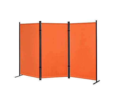 Proman Products Galaxy Outdoor/Indoor Room Divider (3-Panels), 102' W x 16' D x 71' H, Orange