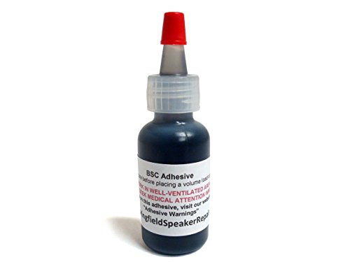 Pro-Grade Black Rubberized Speaker Repair Adhesive Glue (1/2 oz)