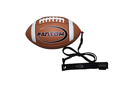 Fantom Throw Football Trainer - Direct Return Football Trainer - Practice Throwing & Catching Indoors/Outdoors (Pee-Wee (Elementary School - Ages 9+))