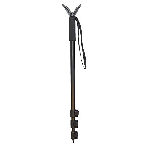 Allen Company Shooting Stick, Monopod, Adjustable in Height (21.5 to 61 inches), Aluminium, Hunting Accessories, Black (2163)