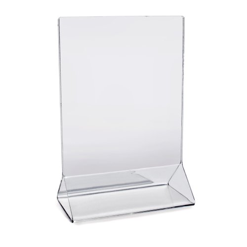 New Star Foodservice 22940 Acrylic Table Menu Card Holder, 4 by 6-Inch, Clear, Set of 12