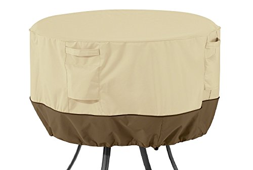 Classic Accessories 55-568-011501-00 Veranda Water-Resistant 36 Inch Round Patio Table Cover,Pebble,Medium