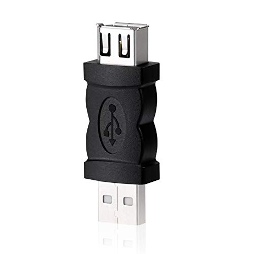 Deryohaha Portable Firewire IEEE 1394 6 Pin 6pin USB Female to USB Type 1.1/2.0 A Male Adaptor Adapter