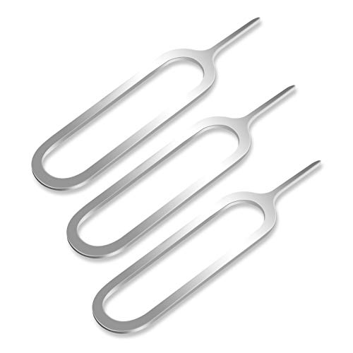 Sim Card Removal Tool Tray Eject Pin Ejector [ Pack of 100 ] VOENXEE Needle Pin Key Remover for iPhone 11 Pro XS MAX, Samsung Galaxy S20 S10 S9 S8 Plus A30 A50 A70 HTC Sony Huawei All Smartphones