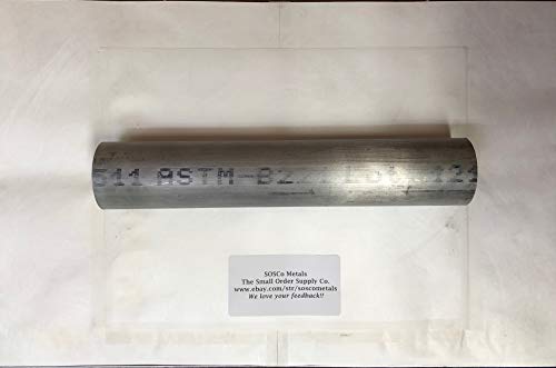 2' Aluminum 6061 Round Rod Solid BAR 12' Long +.07'/-0 New Lathe Stock