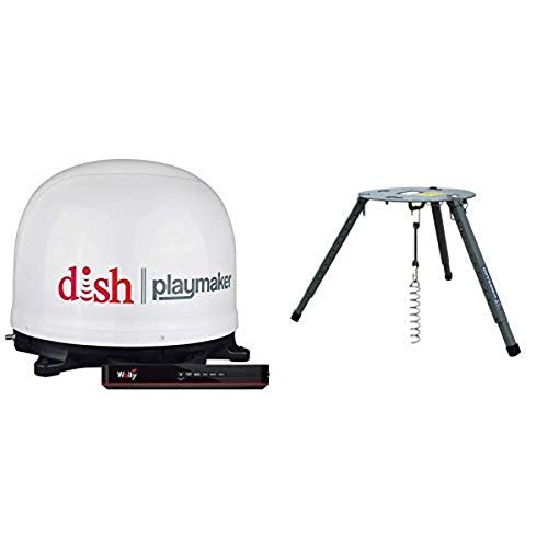 Winegard PL7000R Dish Playmaker Portable Antenna with Wally HD Receiver & Portable Tripod Mount