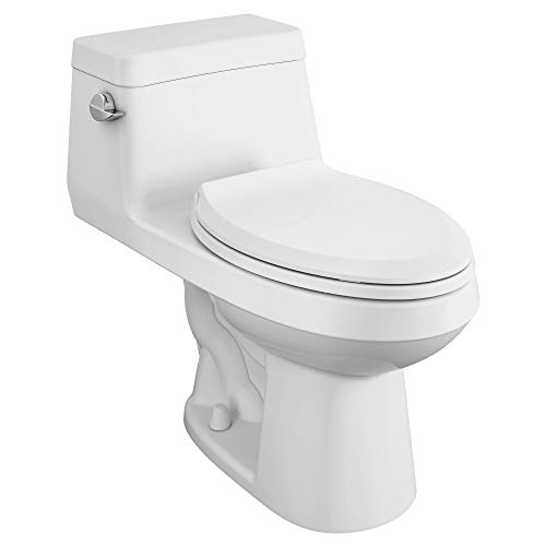 American Standard 2961A104SC.020 Colony Right Height Elongated One-Piece Toilet with Seat, White