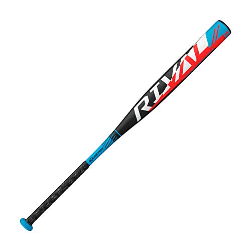 Easton Rival Slowpitch Softball Bat | 34 inch / 28 oz | 2020 | 1 Piece Aluminum | Power Loaded | ALX50 Military Grade Aluminum Alloy | 12 inch Barrel | Certification: Approved for All Fields