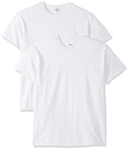 Gildan Men's Heavy Cotton Adult T-Shirt, 2-Pack, White, 2X-Large