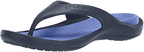 crocs Athens Flip Flop, Navy/Cerulean Blue, 10 US Men / 12 US Women