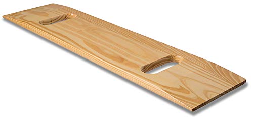 DMI Transfer Board made of Heavy-Duty Wood for Patient, Senior and Handicap Move Assist, Holds up to 440 Pounds, Two Cut Out Handles, 30 x 8 x 1