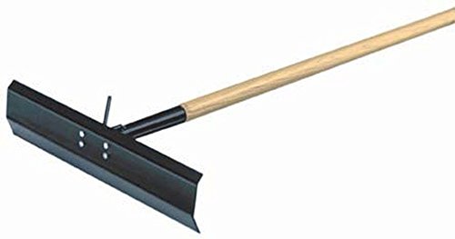 Kraft Tool CC901 Heavy-Duty Steel Concrete Spreader without Hook with 60-Inch Wood Handle, 20 x 5-Inch
