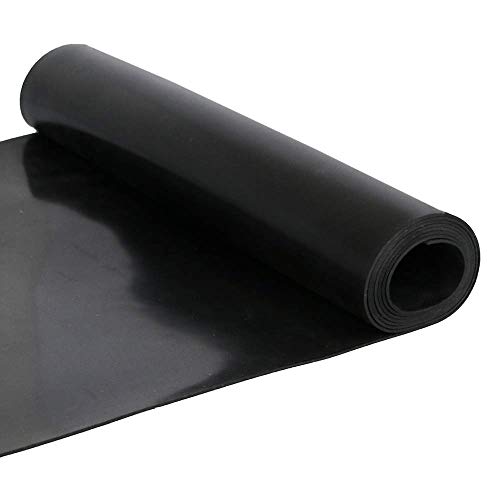 Solid Rubber Sheets,Strips,Rolls 1/16' (.062') Thick x 11.8' Wide x 47' Long Neoprene Rubber Mat