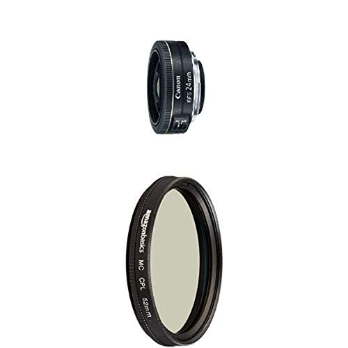 Canon EF-S 24mm f/2.8 STM Lens with Circular Polarizer Lens