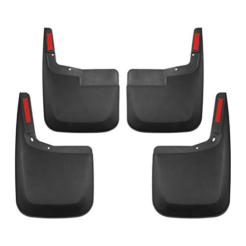Tecoom Mud Flaps Splash Guards for 2015-2019 Ford F150 2015-2019 Without Wheel Lip Molding Front and Rear 4psc Set ABS Molded