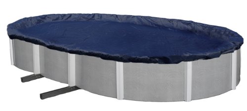 Blue Wave BWC720 Bronze 8-Year 15-ft x 30-ft Oval Above Ground Pool Winter Cover,Dark Navy Blue