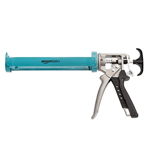 AmazonBasics Heavy Duty Sealant Caulking Gun -310ml/10oz - 12:1 Thrust Ratio, Aluminum handle with plastic support grip