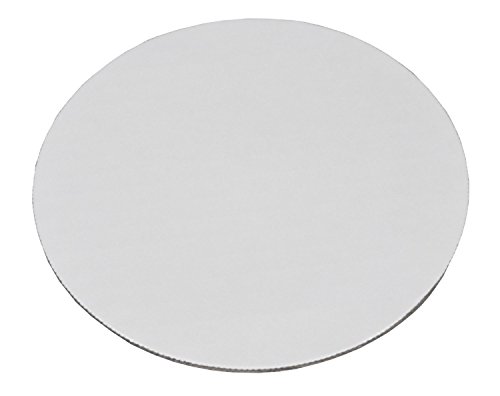 Southern Champion Tray 11217 10' Corrugated Single Wall Cake and Pizza Circle, Greaseproof, White (Case of 100)