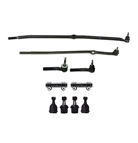 PartsW 10 Pc Outer & Inner Tie Rod End Passenger Driver Side Upper & Lower Ball Joints Front Suspension Kit for DODGE 2500 DODGE 3500 2003-2008 4x4 / 4WD ONLY