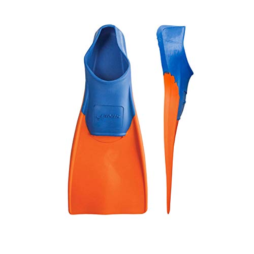 FINIS Long Floating Fins , Blue/Orange, XXS (Jr. 11-1)