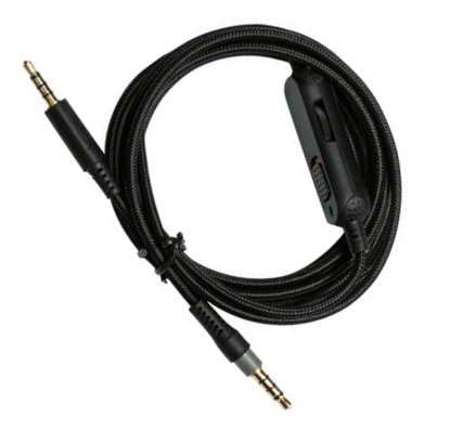 Detachable/Removable Audio Aux Cable Cord Wire with Inline Mute & Volume Control Compatible with HyperX Cloud Mix Cloud Alpha (Note: No Inline Mic)