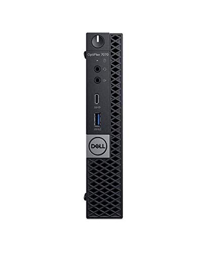 Dell Optiplex 7070 Micro Factor Desktop Computer Intel Core i5-8600T up to 3.70 GHz, 16GB DDR4, M.2 256GB PCIe NVMe, Dual-b and 2x2 802.11ac WiFi with MU -MIMO + Bluetooth 5, Windows 10 Professional 