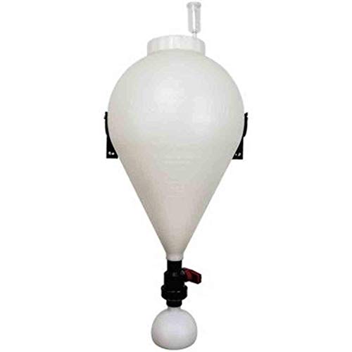 FastFerment Conical Fermenter 7.9 Gallon HomeBrew Kit BPA Free Food grade Primary Carboy Fermenter: Beer Brewing, Wine Fermentation or a Hard Cider brewing kit. Wall mount included