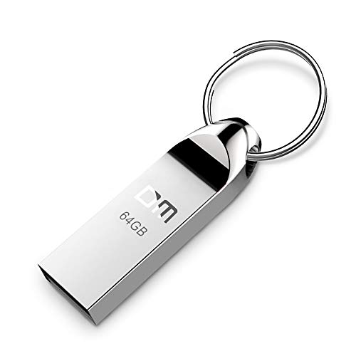 64GB USB Flash Drive, Moreslan Keychain USB 2.0 Flash Drive USB Stick Waterproof Aluminum Memory Stick Pen Drive for Computers Tablet Laptop and Other USB Devices