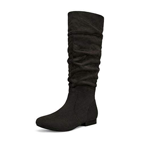 DREAM PAIRS Women's BLVD Black Knee High Pull On Fall Weather Boots Size 8.5 M US