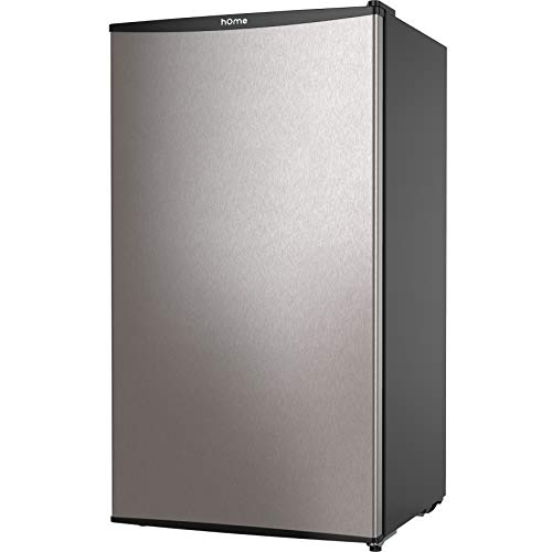 hOmeLabs Mini Fridge - 3.3 Cubic Feet Under Counter Refrigerator with Small Freezer - Drinks Food Beer Storage for Office, Dorm or Apartment with Removable Glass Shelves