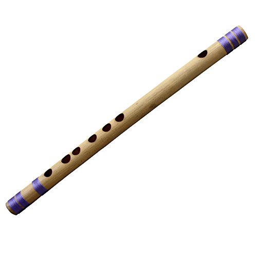 Transverse Bamboo Flute Indian Bansuri (G # Tune) Indian Musical Instrument for Professional 12 Inches